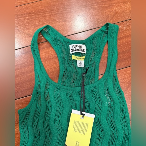 NWT Women's Open Stitch Sweater Tank Top - Future Collective w Jenee Naylor XS - Picture 6 of 8